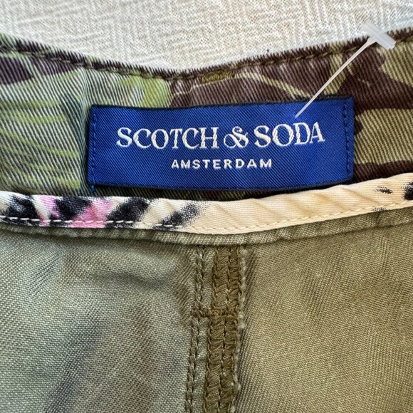 Scotch & Soda Pip Allover Printed Herringbone Boyfriend Chino Pants 30/32 - Picture 11 of 15